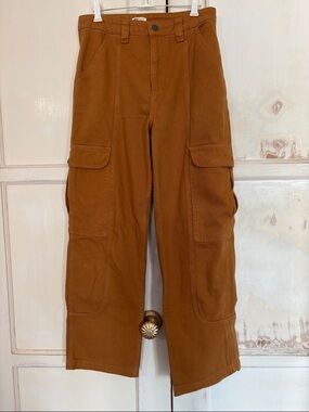 Billabong Straight-Leg Cargo Pants in Rust Brown